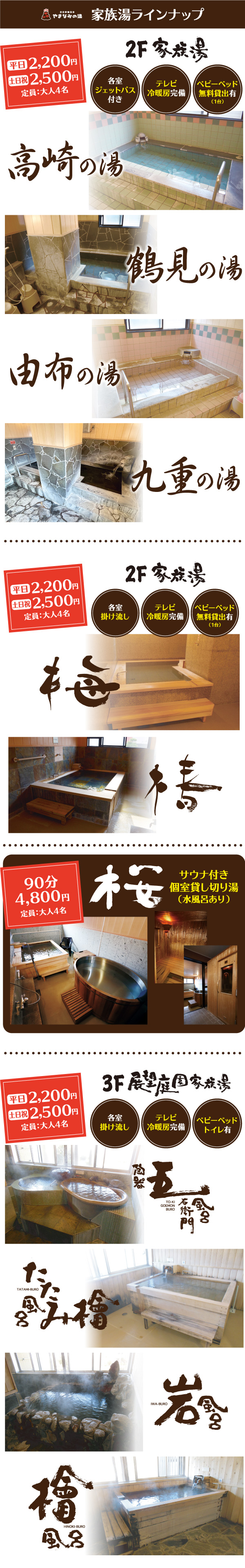 家族湯ラインナップ1